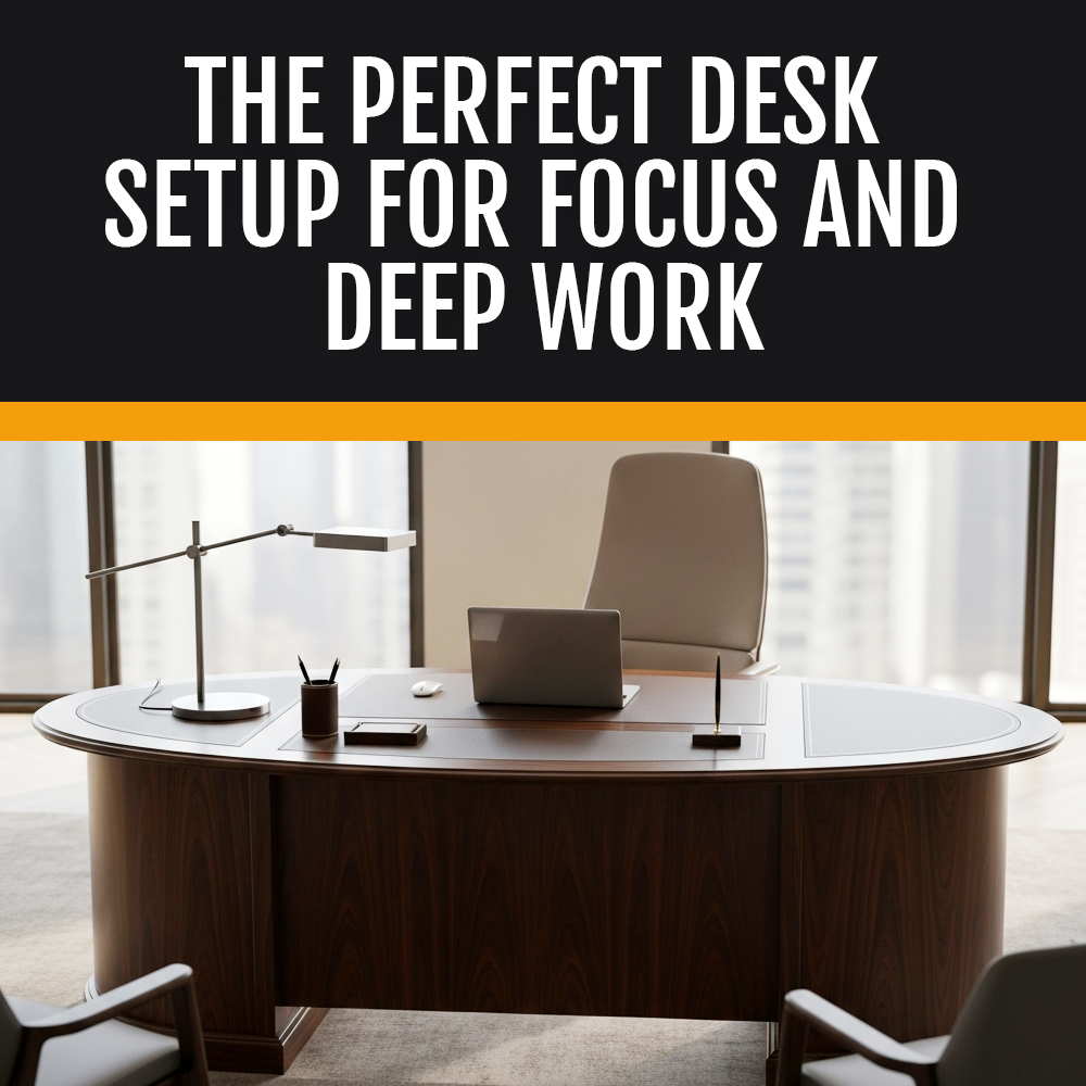 The Perfect Desk Setup For Focus And Deep Work – AJS Executive Desks